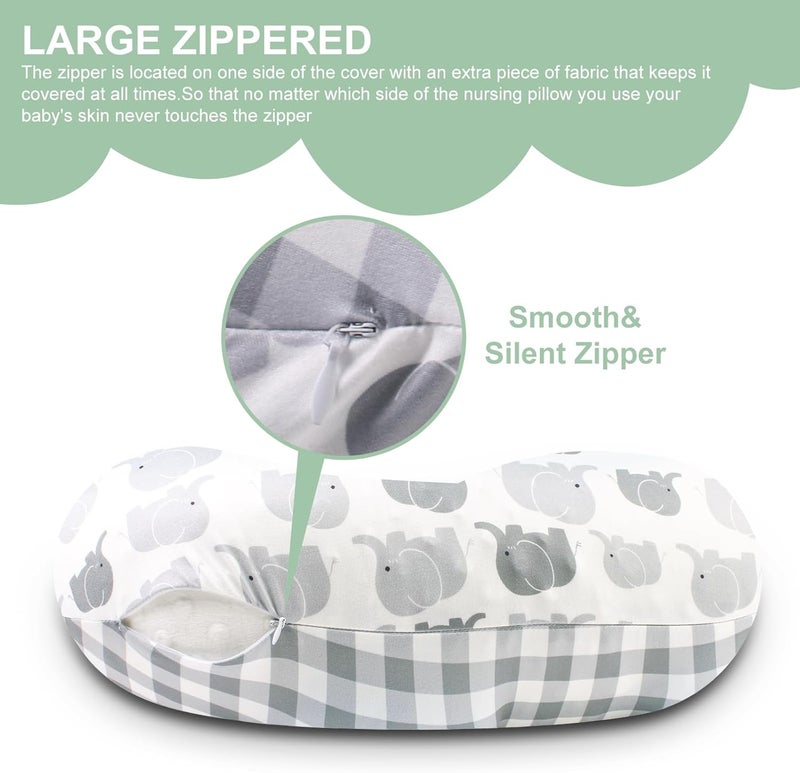 Runhike Pillow Covers Compatible with Boppy Nursing Pillows,Pillow slipcover Compatible with Boppy Breastfeeding Pillows,Cover Only Pillow Not Included - Image 5